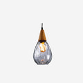 Modern Minimalist Round Wood & Glass Pendant Light for Bedroom Decor