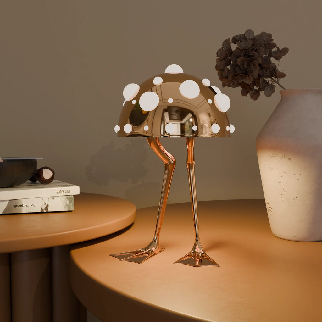 Chic White Ceramic Waddle Table Lamp for Living Room & Bedroom Decor