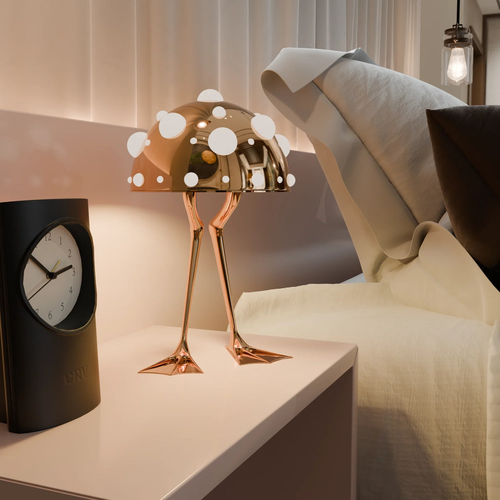 Chic White Ceramic Waddle Table Lamp for Living Room & Bedroom Decor
