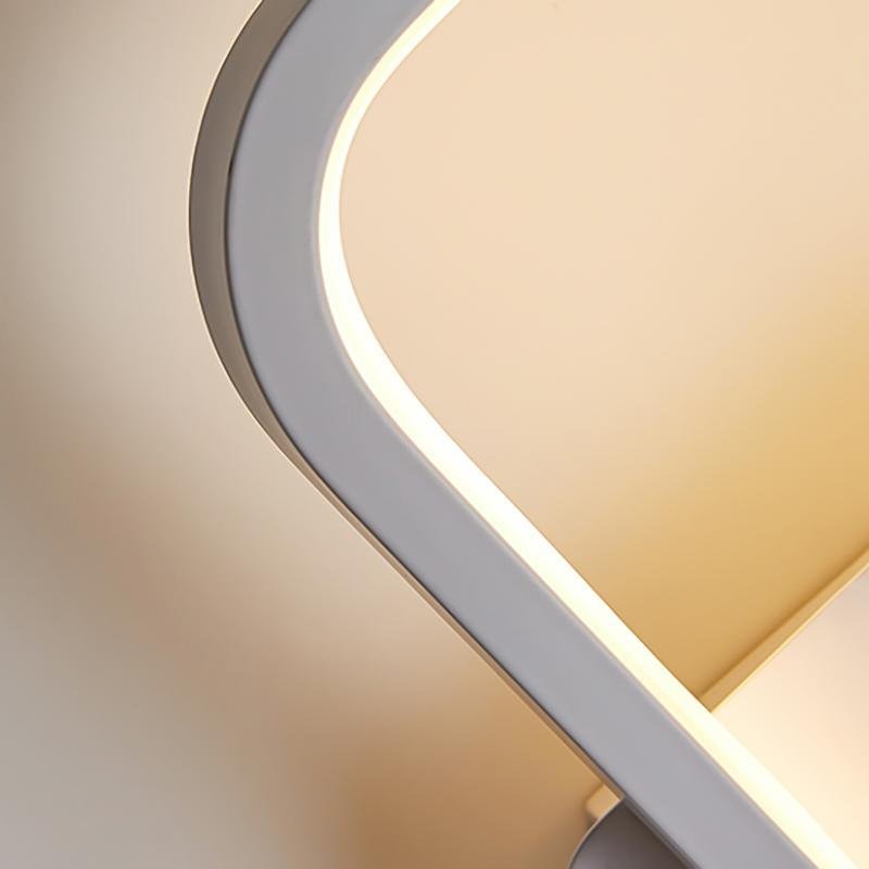 Modern Nordic LED Wall Sconce in Soft Warm Square Design for Living Room