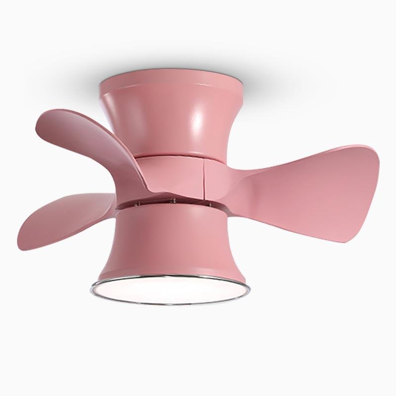 Modern White 3-Blade LED Ceiling Fan for Small Rooms and Spaces