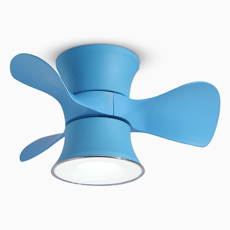 Modern White 3-Blade LED Ceiling Fan for Small Rooms and Spaces