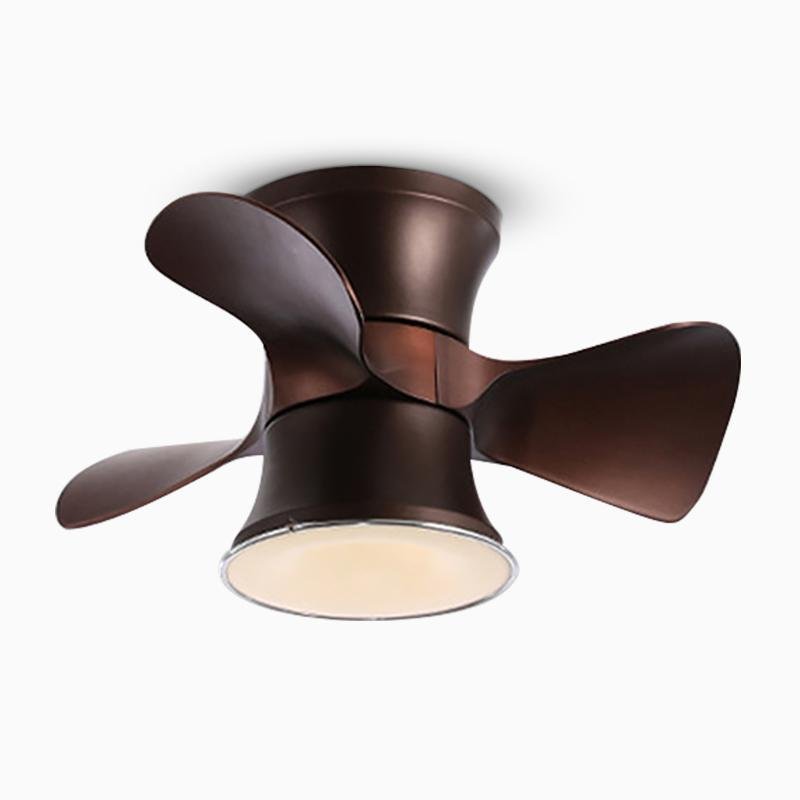 Modern White 3-Blade LED Ceiling Fan for Small Rooms and Spaces