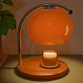 Vintage Tangerine Ceramic Candle Warmer for Cozy Home Ambiance