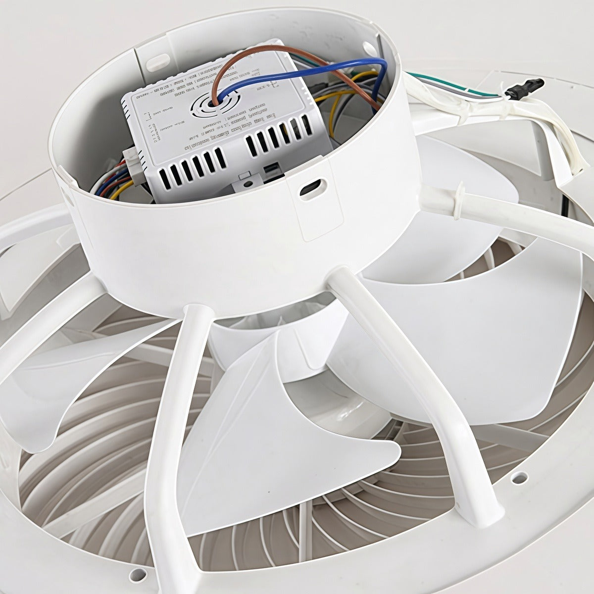 Bladeless Nordic Modern Ceiling Fan with Lights & Remote - Ideal for Living Room