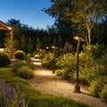 Durable Waterproof LED Pathway Landscape Lighting Fixture in Sleek Black