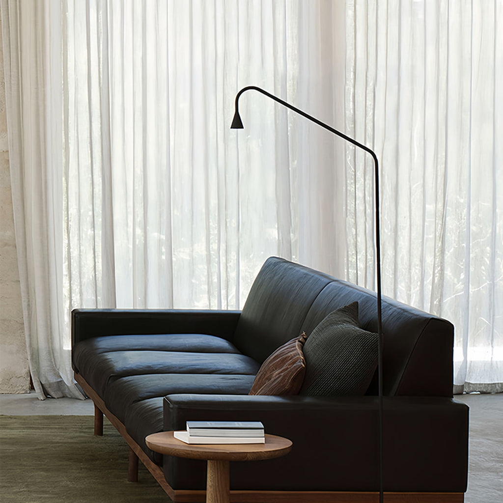 Elegant Black and Gold LED Floor Lamps for Modern Reading Spaces
