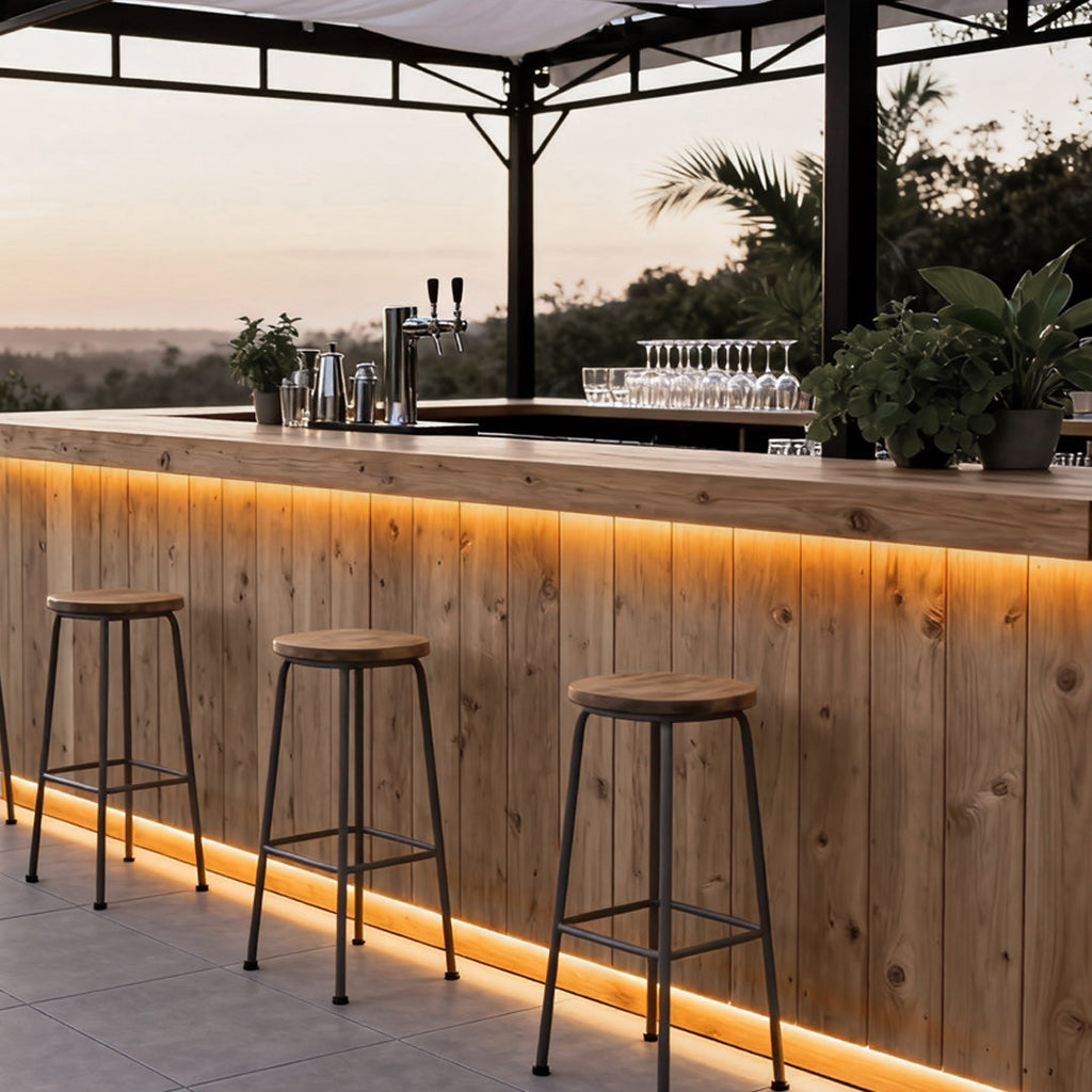 Modern Waterproof LED Step Lights | Sleek Aluminum Strip for Outdoor Use
