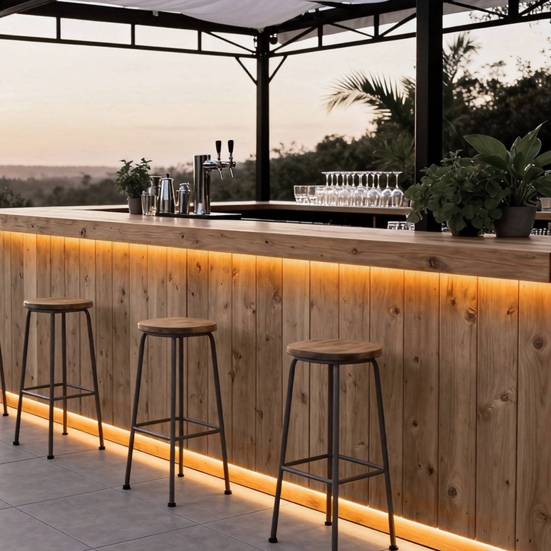 Modern Waterproof LED Step Lights | Sleek Aluminum Strip for Outdoor Use