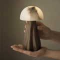Nordic Style LED Mushroom Table Lamp in White Resin for Cozy Interiors