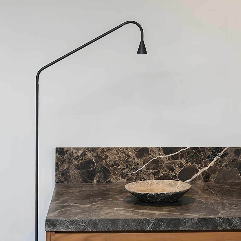Elegant Black and Gold LED Floor Lamps for Modern Reading Spaces