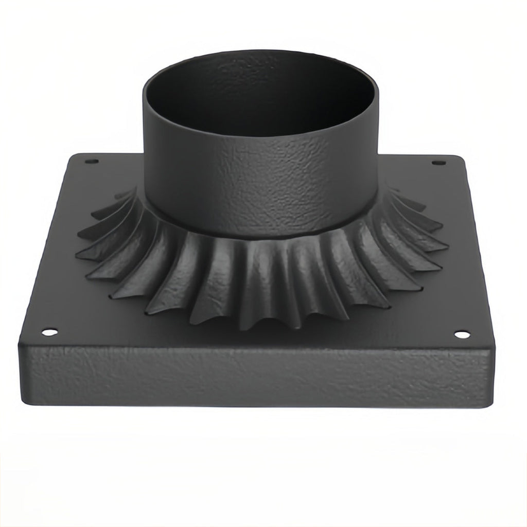 Black Retro Aluminum Frosted Glass Path Lights for Outdoor Lighting