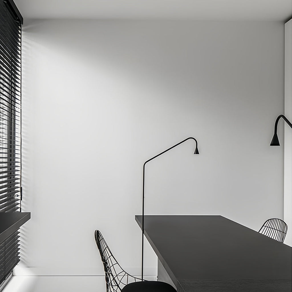 Elegant Black and Gold LED Floor Lamps for Modern Reading Spaces
