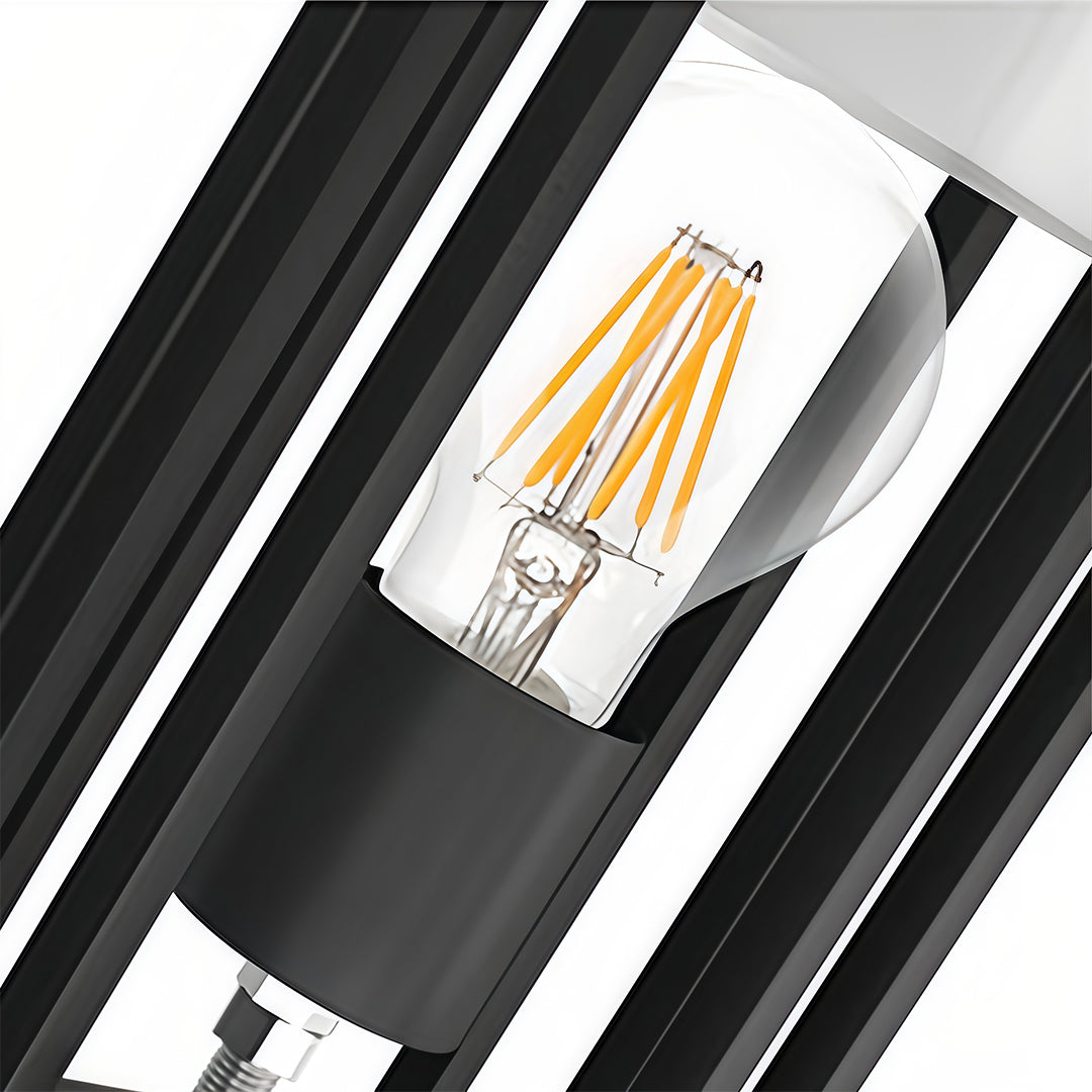 Black Retro Aluminum Frosted Glass Path Lights for Outdoor Lighting