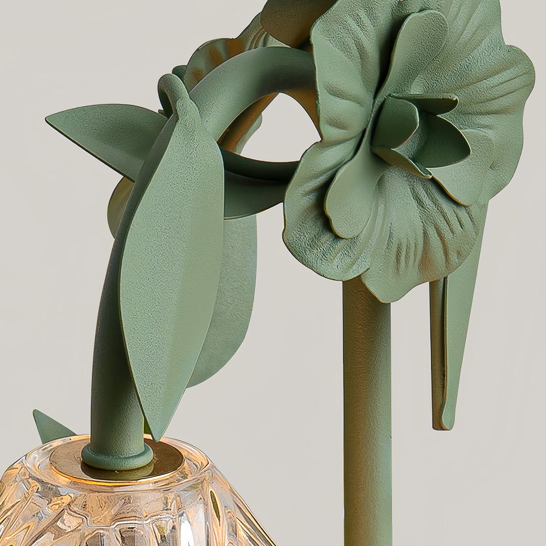 Elegant Fireless Melt Table Lamp with Scented Flower Design for Bedroom