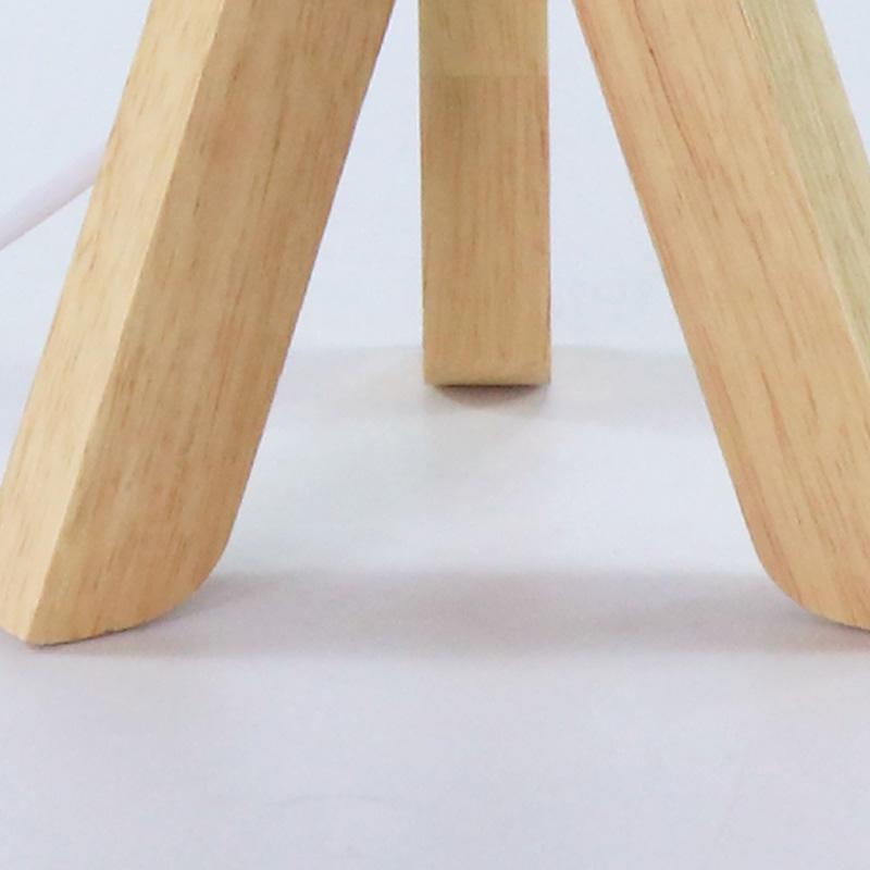 15-Inch Wood Modern Tripod Table Lamp for Stylish Living Room Decor
