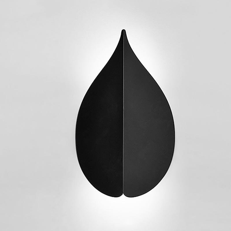 Elegant Warm White Leaf-Shaped Wall Sconces for Modern Living Spaces