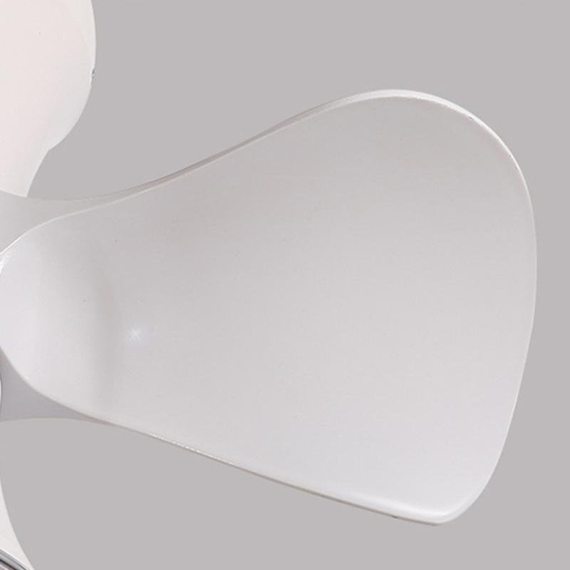 Modern White 3-Blade LED Ceiling Fan for Small Rooms and Spaces