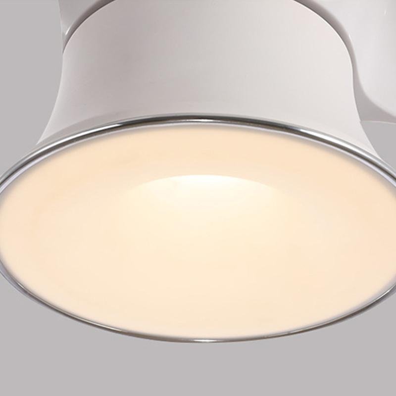 Modern White 3-Blade LED Ceiling Fan for Small Rooms and Spaces