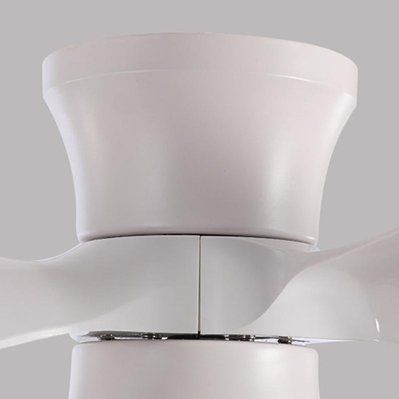 Modern White 3-Blade LED Ceiling Fan for Small Rooms and Spaces