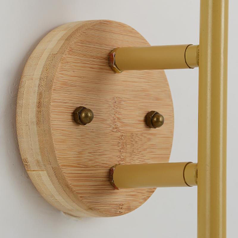 Organic Bamboo Wall Light Fixture – Eco-Friendly Design for Living Room