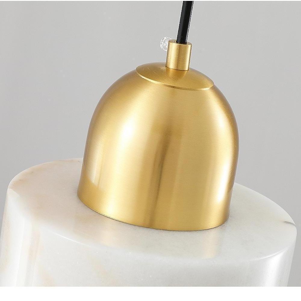 Contemporary Metal and Marble Mini Pendant Light for Stylish Interiors
