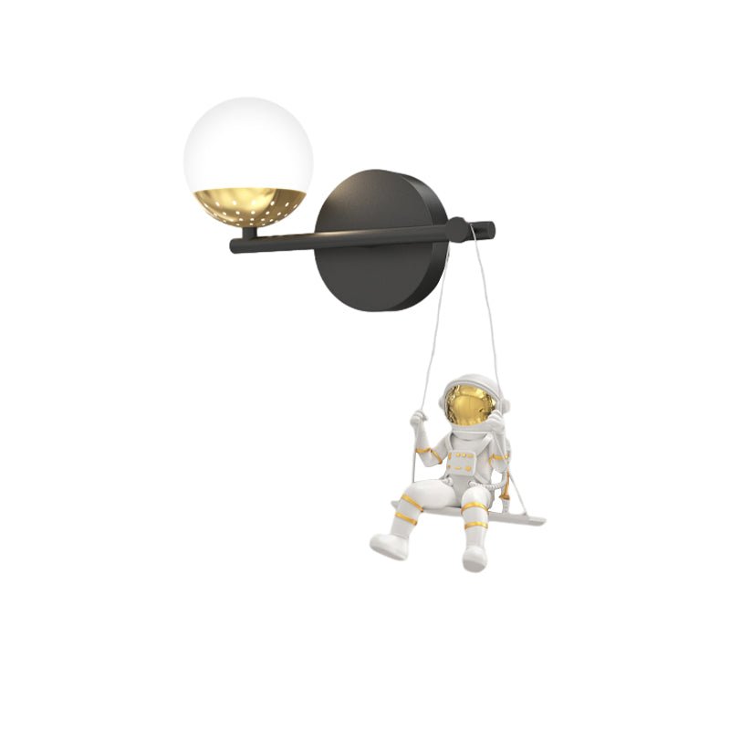 Modern Acrylic Ball Resin Astronaut Wall Light with 3-Step Dimming