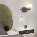 Modern Acrylic Ball Resin Astronaut Wall Light with 3-Step Dimming