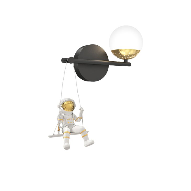 Modern Acrylic Ball Resin Astronaut Wall Light with 3-Step Dimming