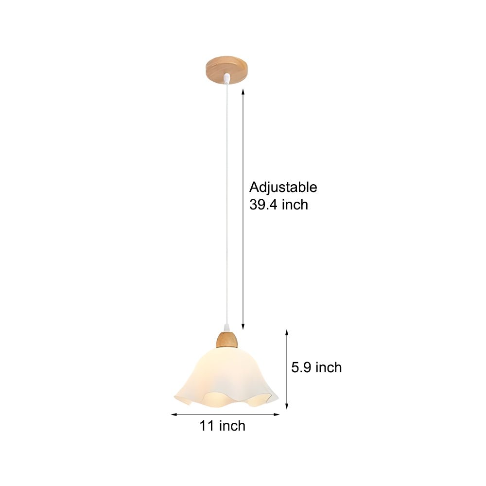 Elegant White Acrylic Floral Chandelier Pendant Light for Nordic Decor