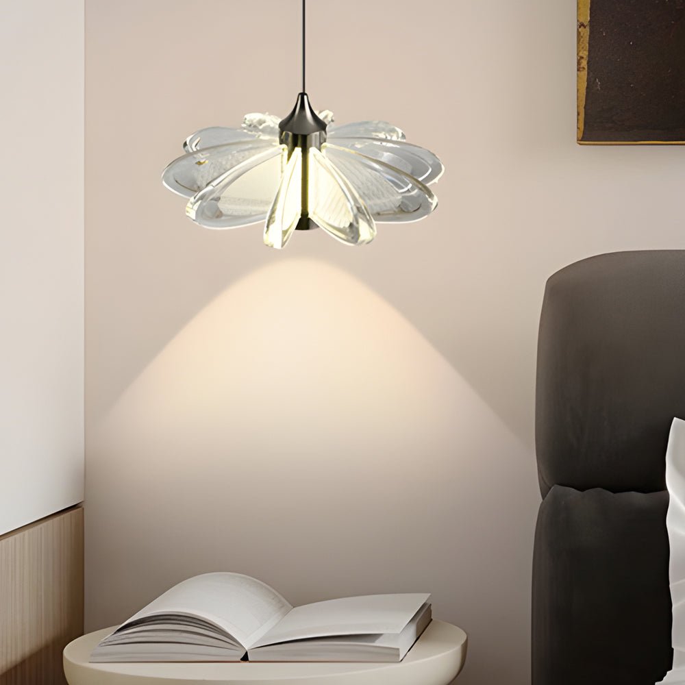Elegant Acrylic Flower Pendant Light for Modern Living Room Decor