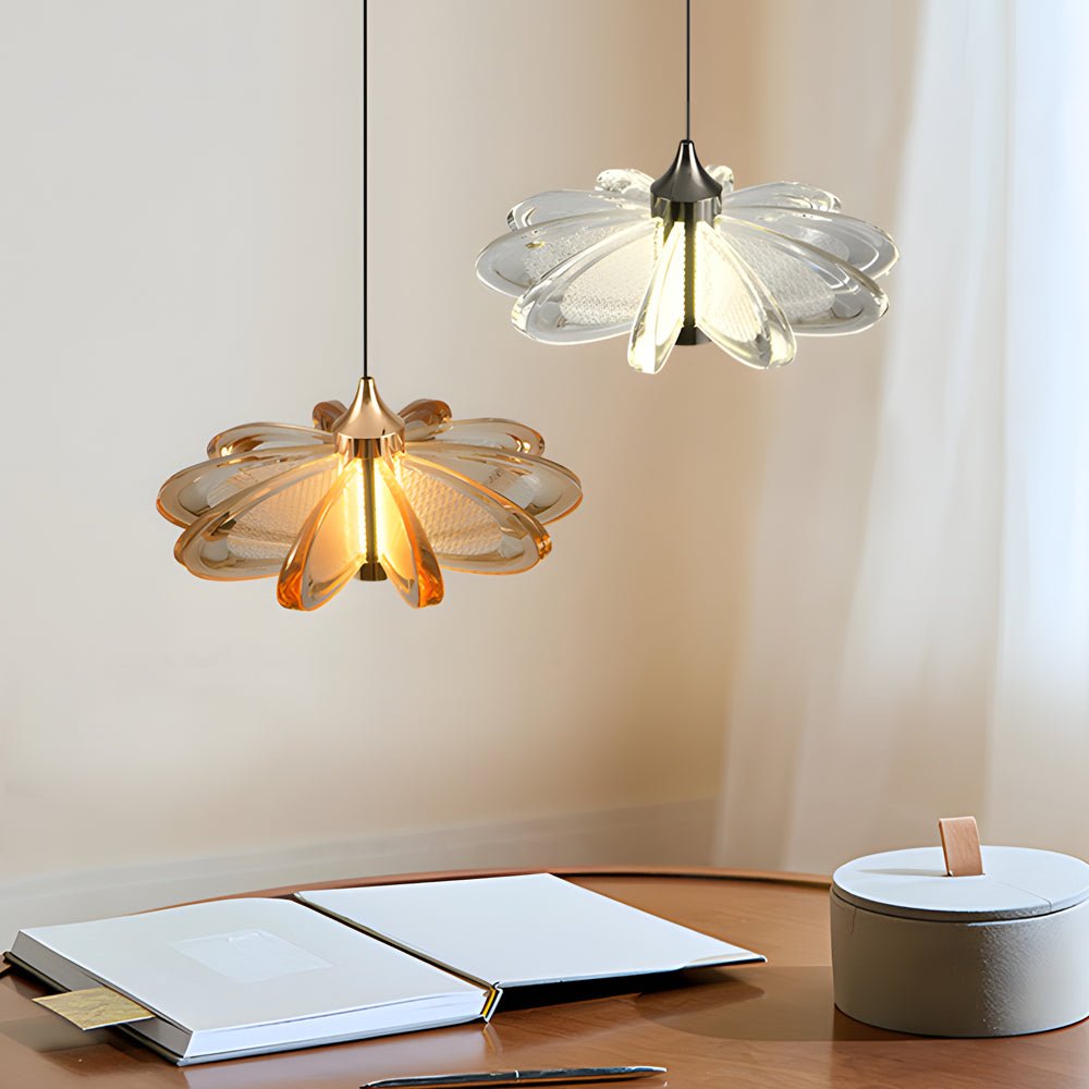 Elegant Acrylic Flower Pendant Light - Modern Luxury for Living Room