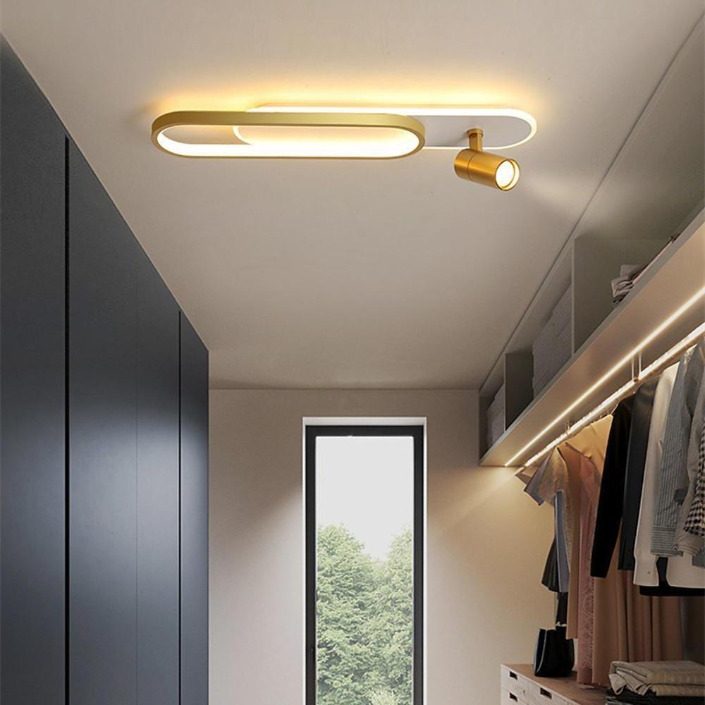 Modern Adjustable Metal LED Ceiling Spotlight for Living Room Decor