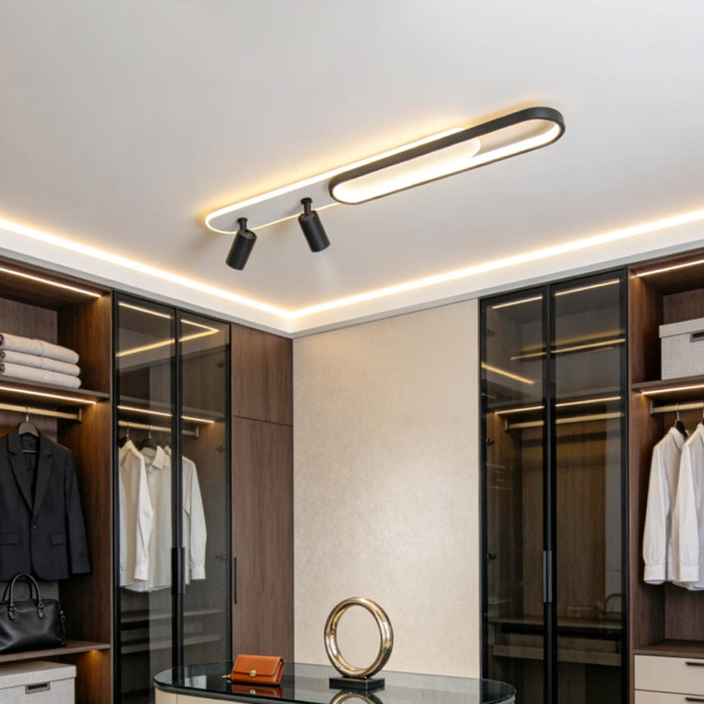Modern Adjustable Metal LED Ceiling Spotlight for Living Room Decor