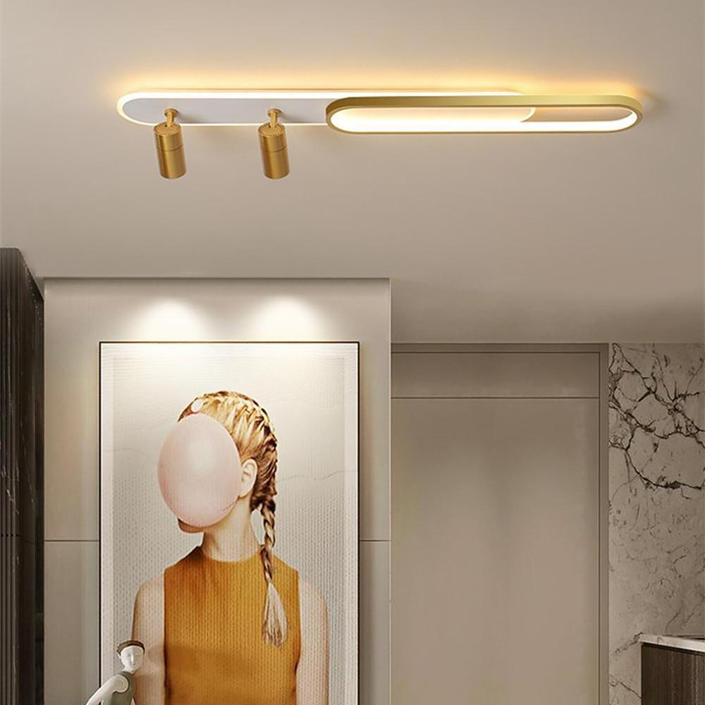 Modern Adjustable Metal LED Ceiling Spotlight for Living Room Decor