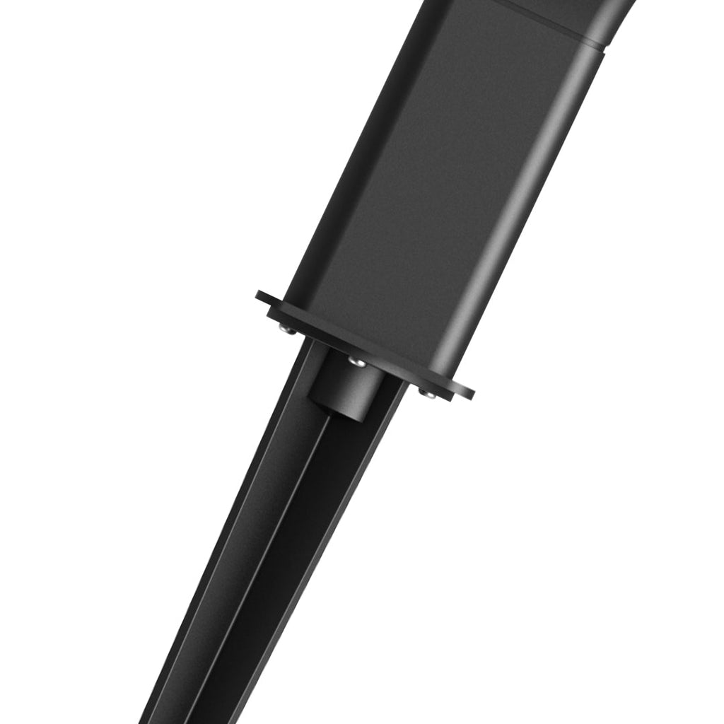 Modern Minimalist White LED Garden Stake Lights for Outdoor Walkways