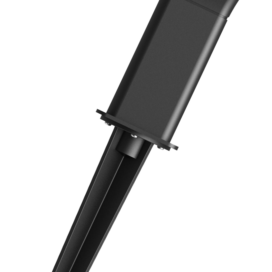 Modern Minimalist White LED Garden Stake Lights for Outdoor Walkways