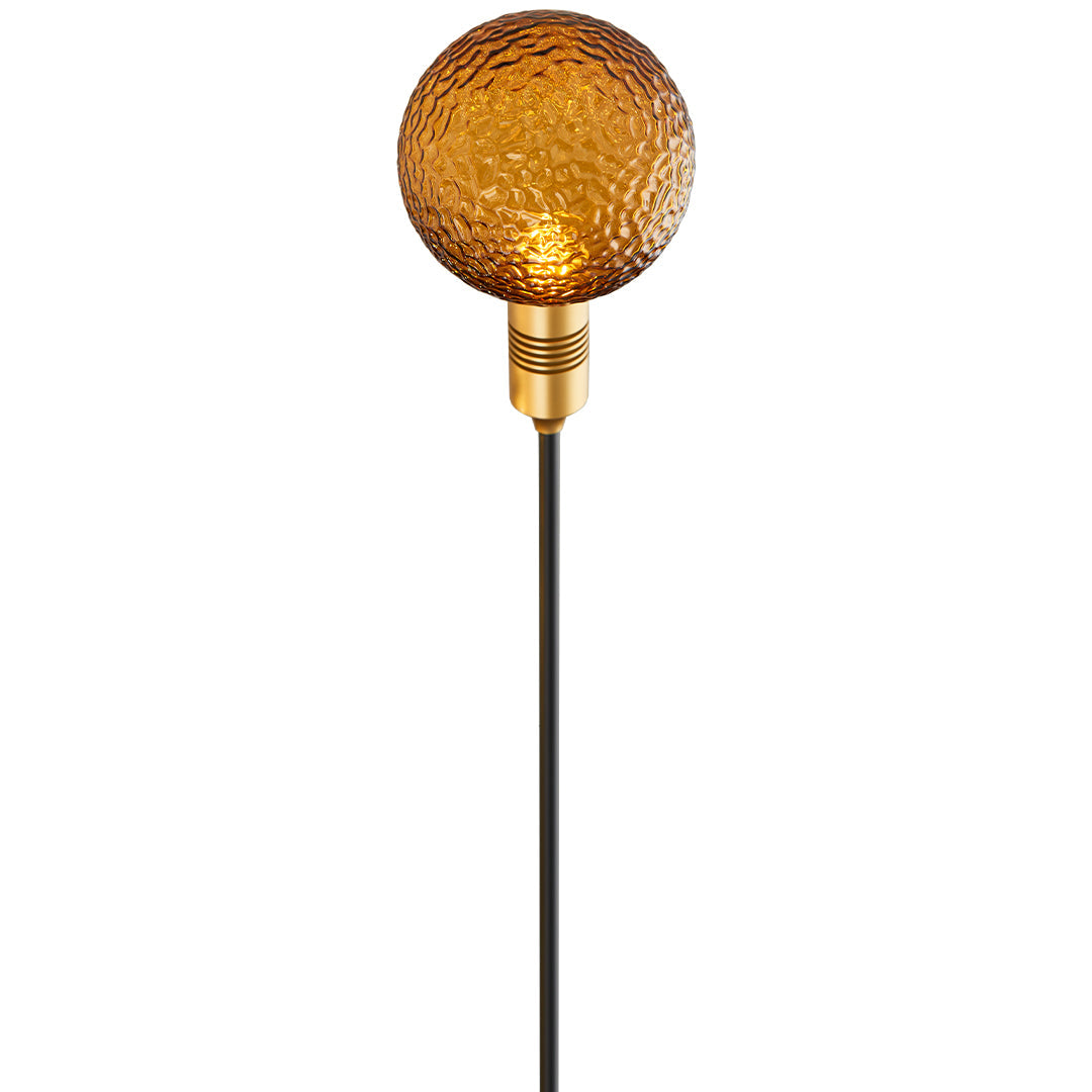 Outdoor Round Reed Decorative Landscape Light in Warm Bronze Finish
