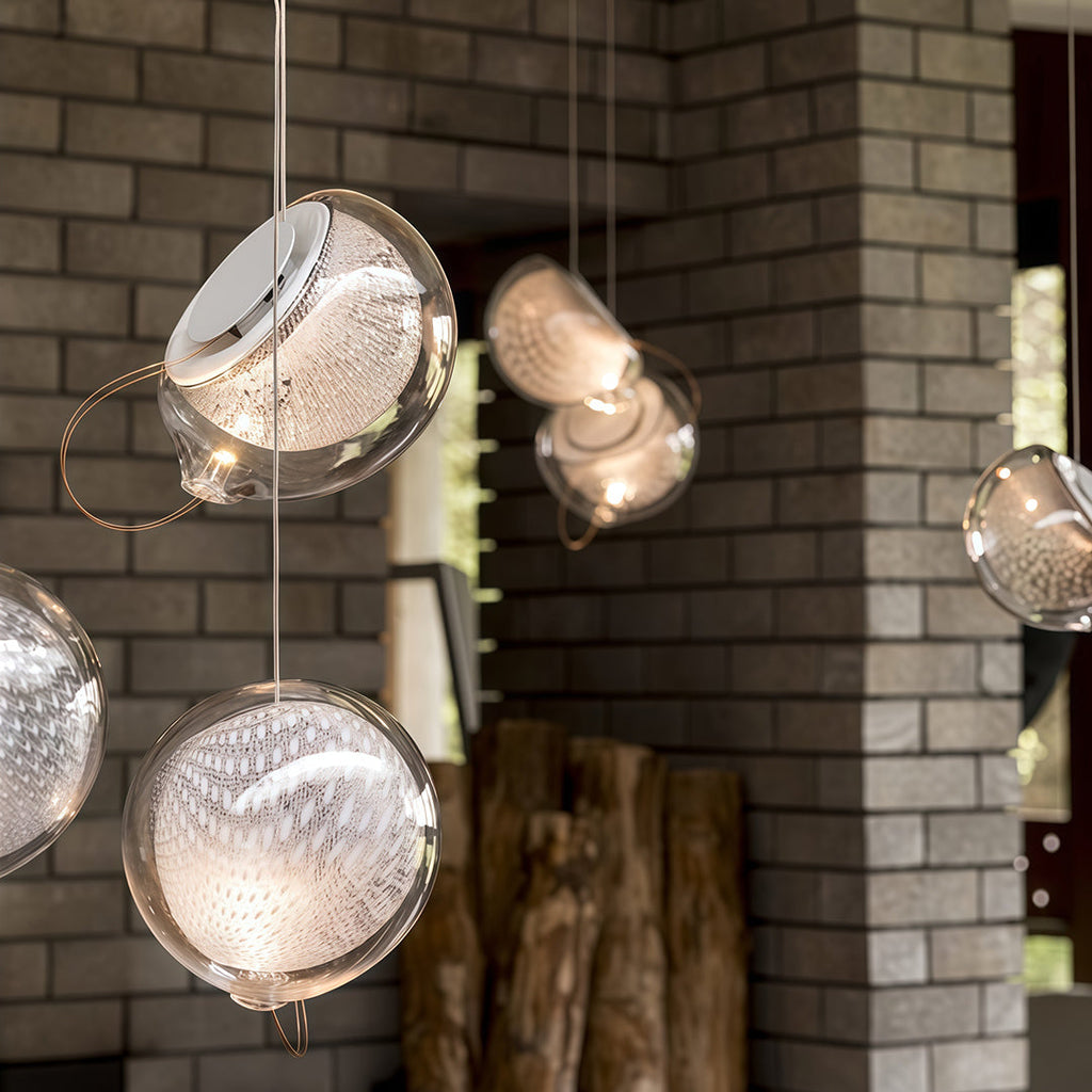 Elegant Nordic Glass Jellyfish Pendant Light for Dining Room Decor