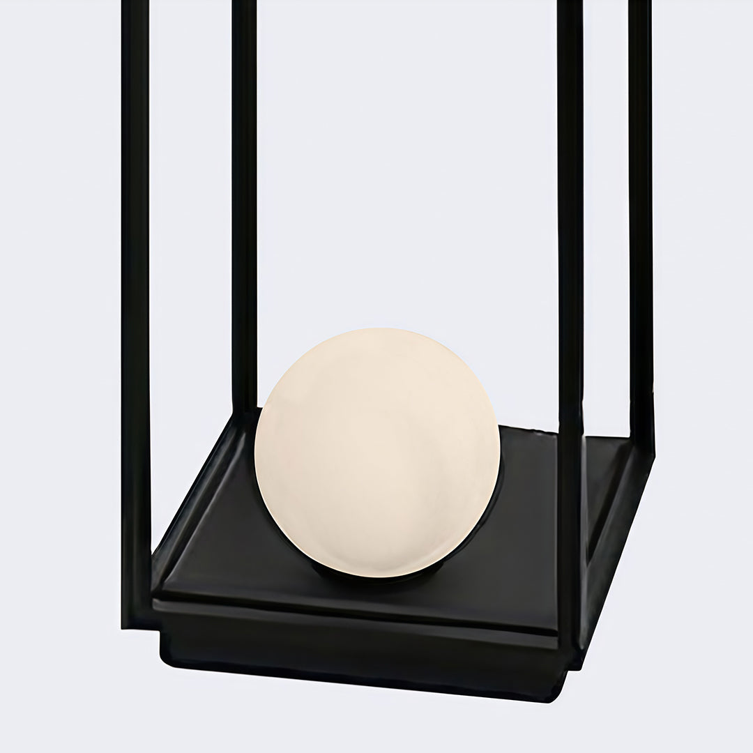 Modern Black Metal LED Courtyard Bollard Light for Outdoor Spaces