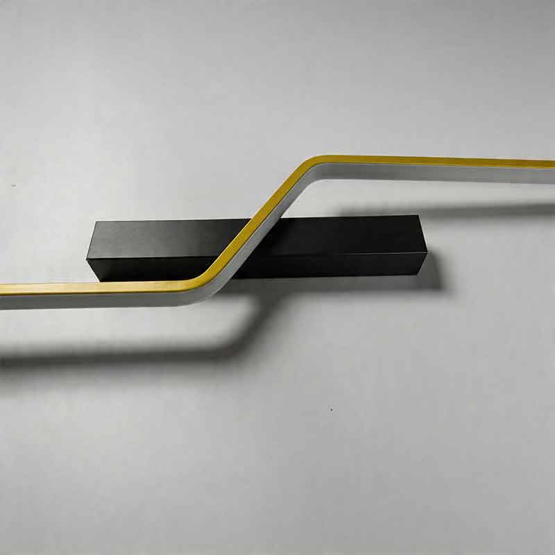 Sleek Modern Black Linear LED Wall Sconce for Living Room Bedroom Decor