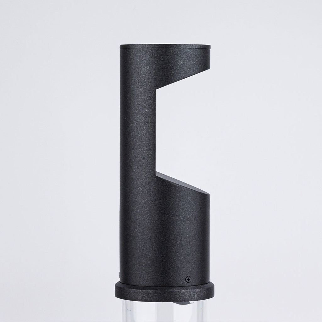 Minimalist Black Metal Outdoor Bollard Light for Pathway & Garden