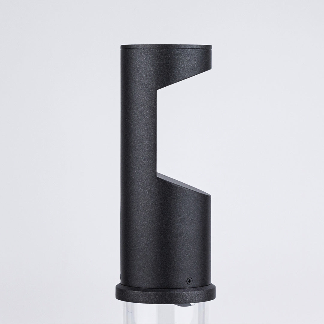 Minimalist Black Metal Outdoor Bollard Light for Pathway & Garden