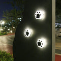 Modern Solar-Powered Animal Paw Step Stairs Lighting for Outdoor Use