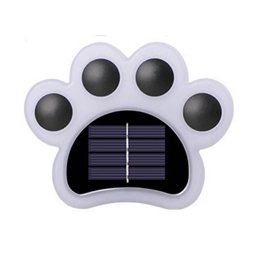 Modern Solar-Powered Animal Paw Step Stairs Lighting for Outdoor Use