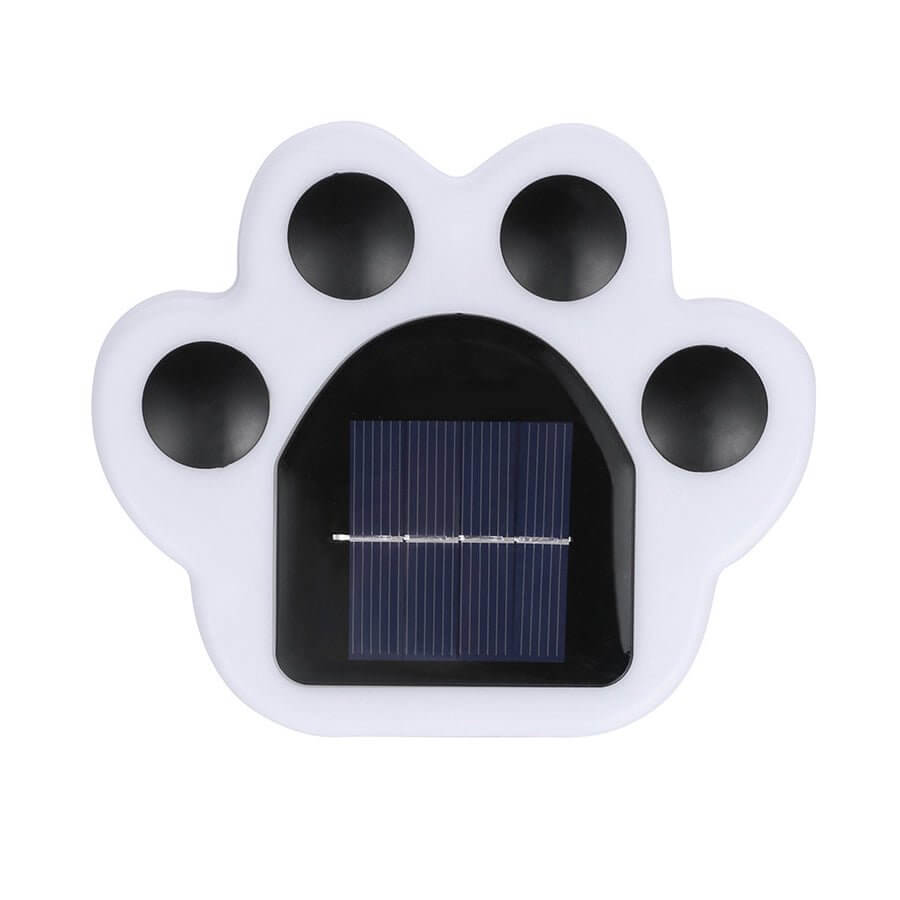 Modern Solar-Powered Animal Paw Step Stairs Lighting for Outdoor Use