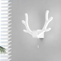 Modern Black Iron Antler Wall Sconce LED Lamp for Living Room Bedroom