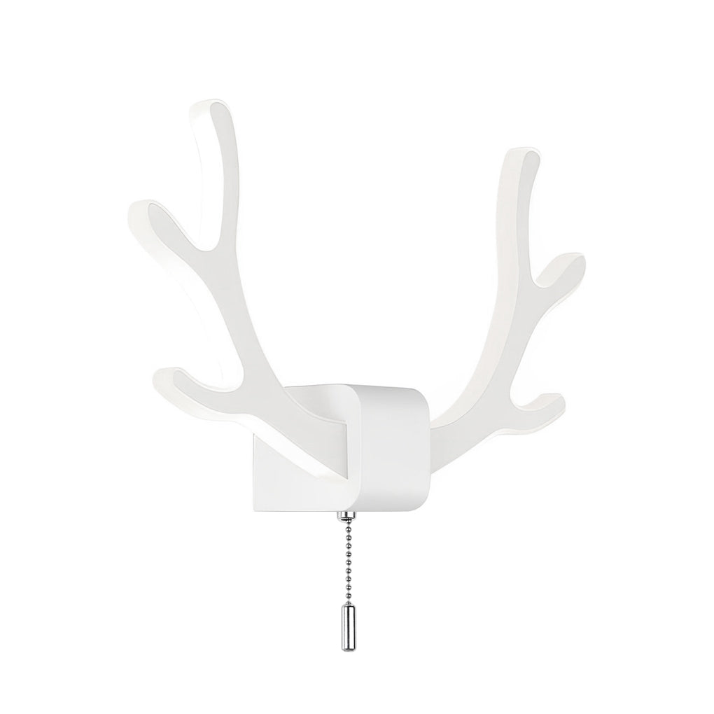 Modern Black Iron Antler Wall Sconce LED Lamp for Living Room Bedroom
