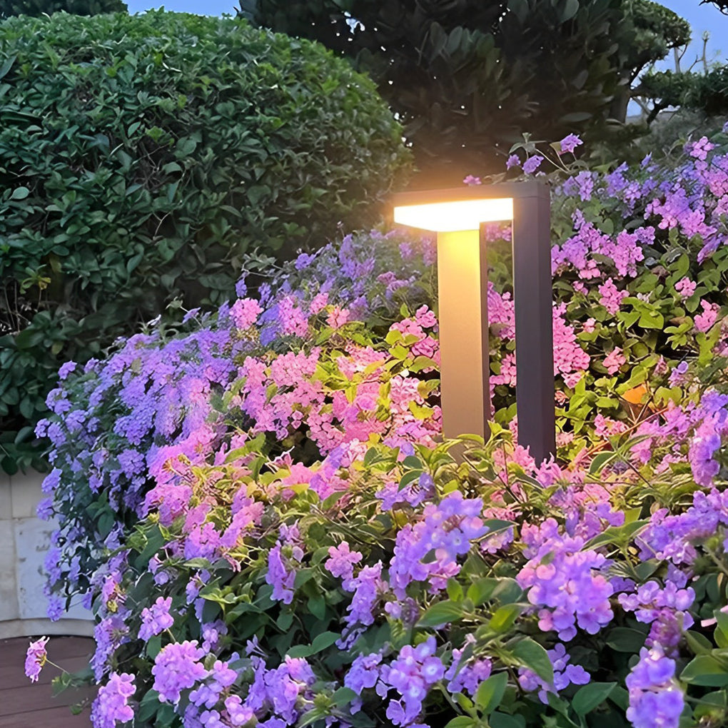 Sleek Black Aluminum 12W LED Pathway Light for Outdoor Landscape Use