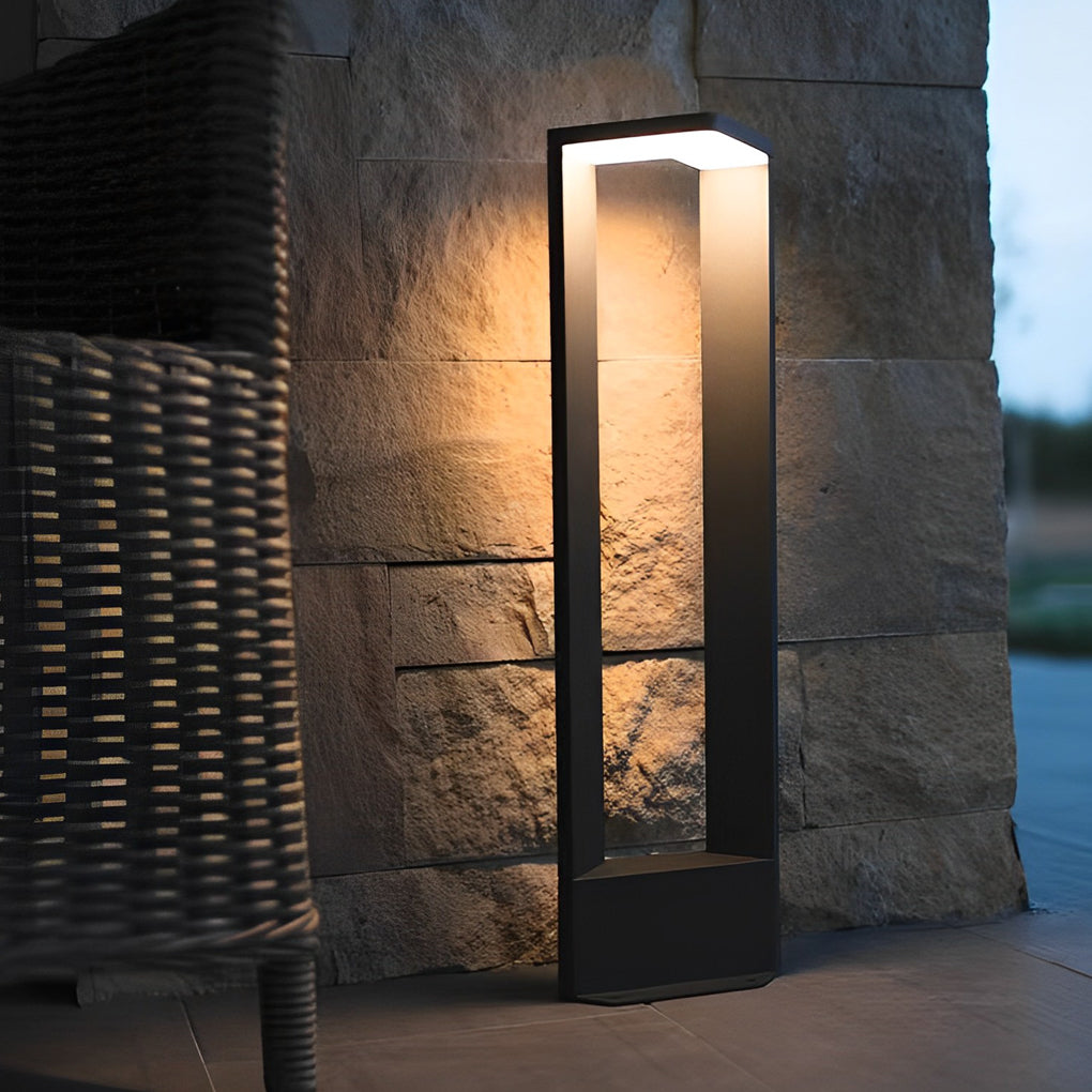 Sleek Black Aluminum 12W LED Pathway Light for Outdoor Landscape Use